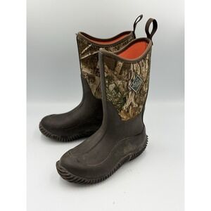 Muck Boot Company Real Tree Edge Hale Tall Rubber Boots Waterproof Kids Size 13